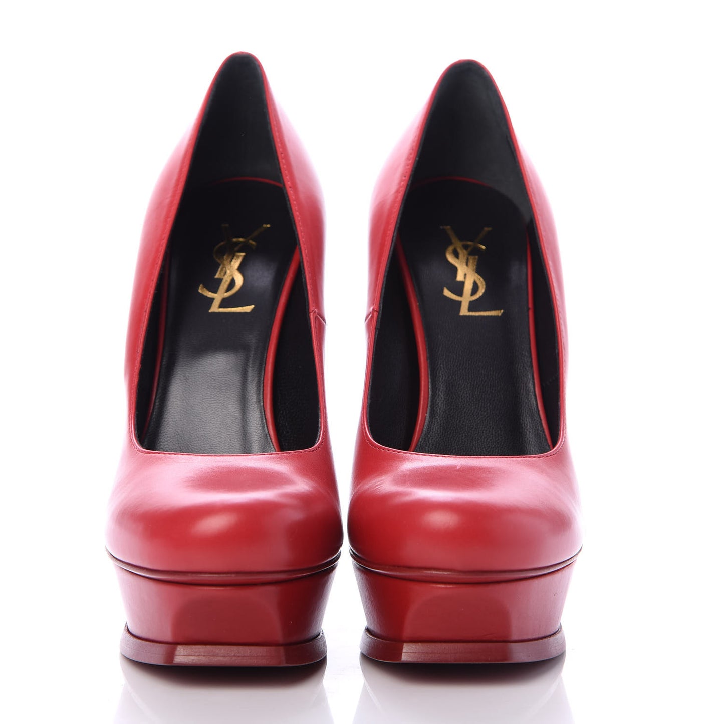 Seta Calfskin Tribute 105 Platform Pumps 37.5 Rouge Orient