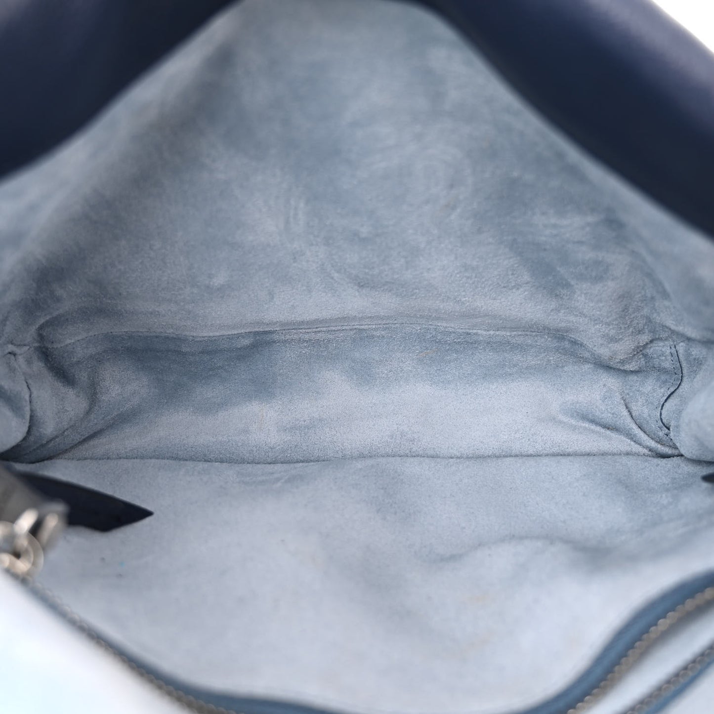 Glace Calf Etiquette Flap Inchiostro Astrale