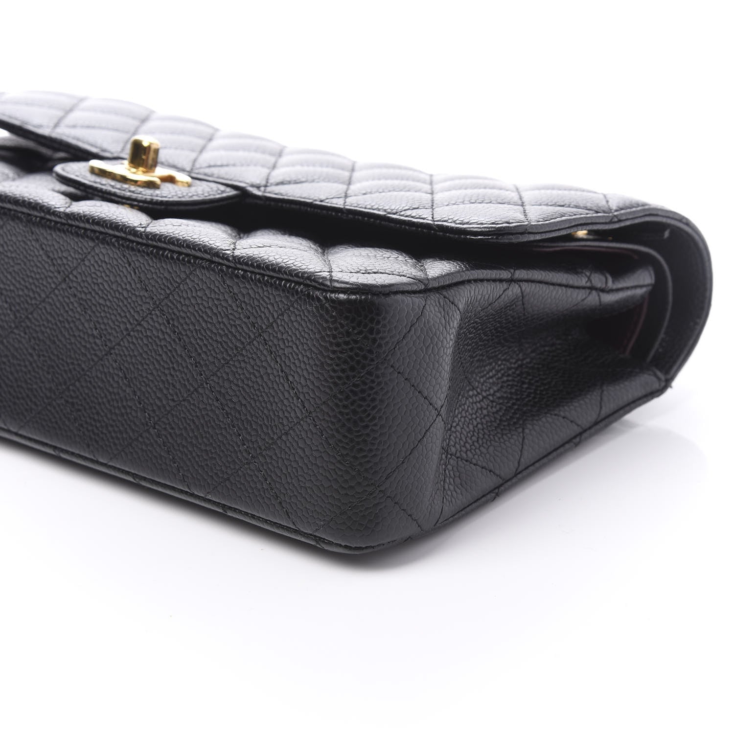 Chanel Caviar Quilted Medium Double Flap Black 9 of 10