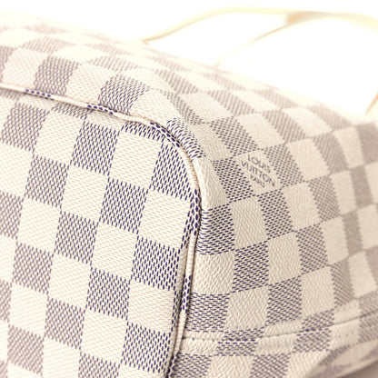 Louis Vuitton Damier Azur Neo Neverfull MM Rose Ballerine 10 of 13