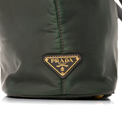 Prada Tessuto Nylon Logo Tote Green 16 of 16