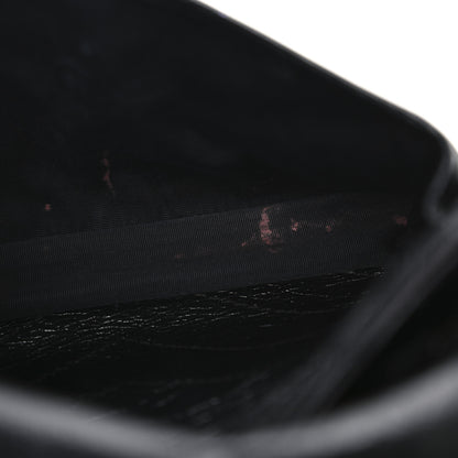Saint Laurent Crinkled Calfskin Matelasse Monogram Medium Niki Chain Satchel Black 11 of 12