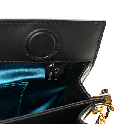 Gucci Suede Patent Web Small Ophidia Chain Shoulder Bag Black 8 of 12