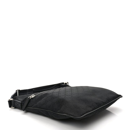 Gucci Nylon Monogram Medium Flat Messenger Bag Black 4 of 9