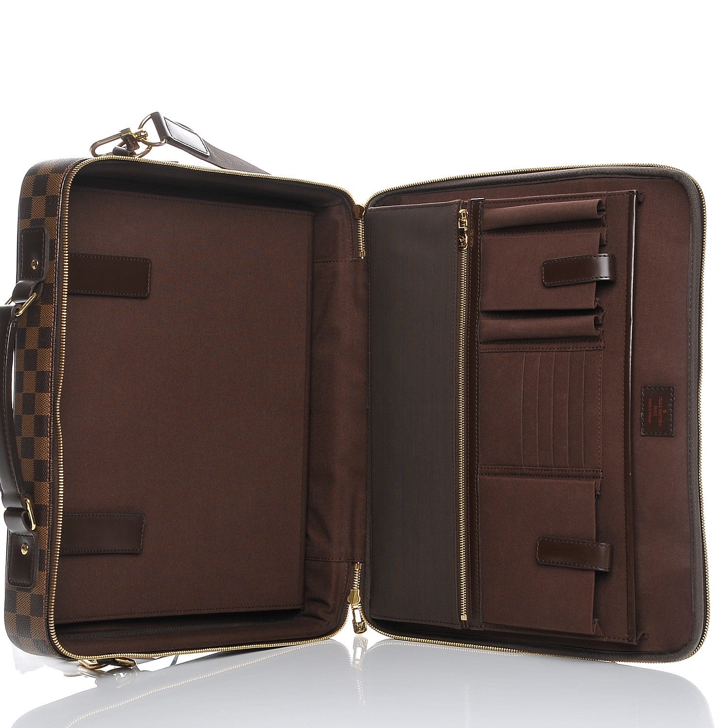 Louis Vuitton Damier Ebene Porte Ordinateur Sabana NM Computer Case 5 of 6