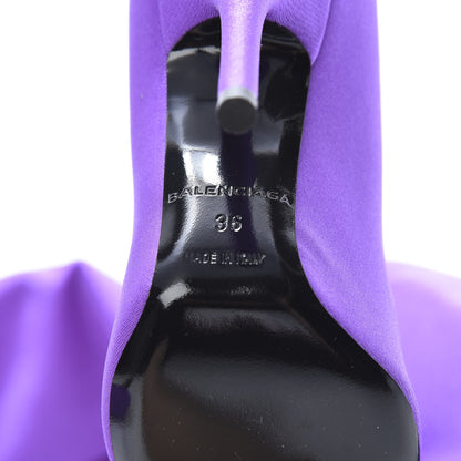 Balenciaga Spandex Pointed Toe Knife Thigh High Boots 36 Violet 6 of 7