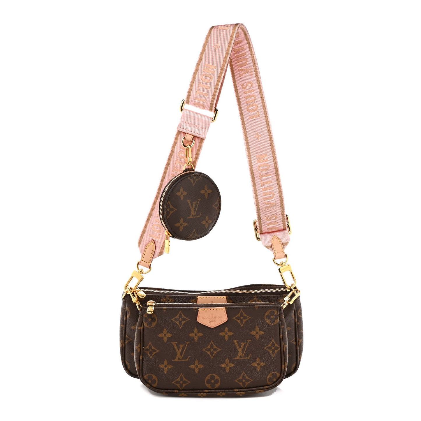 Monogram Multi Pochette Accessories Rose Clair