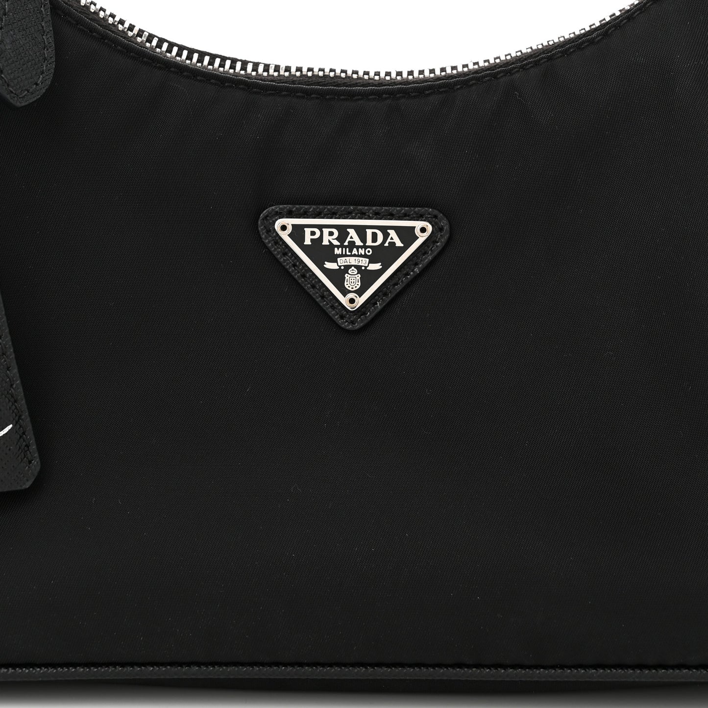 Tessuto Nylon Saffiano Mini Re-Edition 2005 Bag Black
