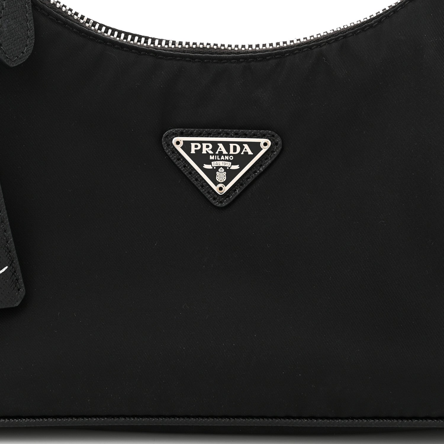 Prada Tessuto Nylon Saffiano Mini Re-Edition 2005 Bag Black 9 of 11