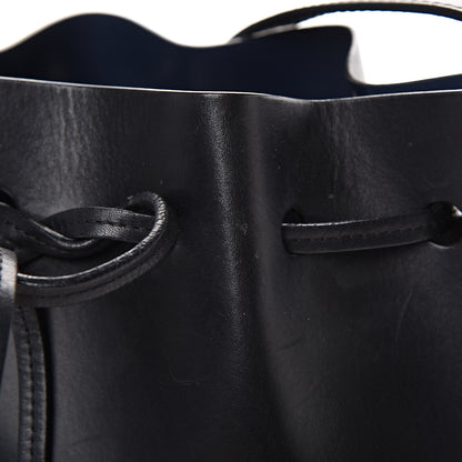 Mansur Gavriel Vegetable Tanned Calfskin Mini Bucket Bag Black Blu 16 of 16