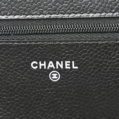 Chanel Caviar Quilted Wallet On Chain WOC Black 6 of 12