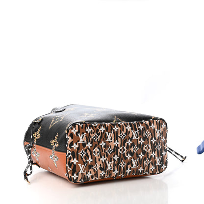 Louis Vuitton Monogram Giant Jungle Neverfull MM Black 3 of 4
