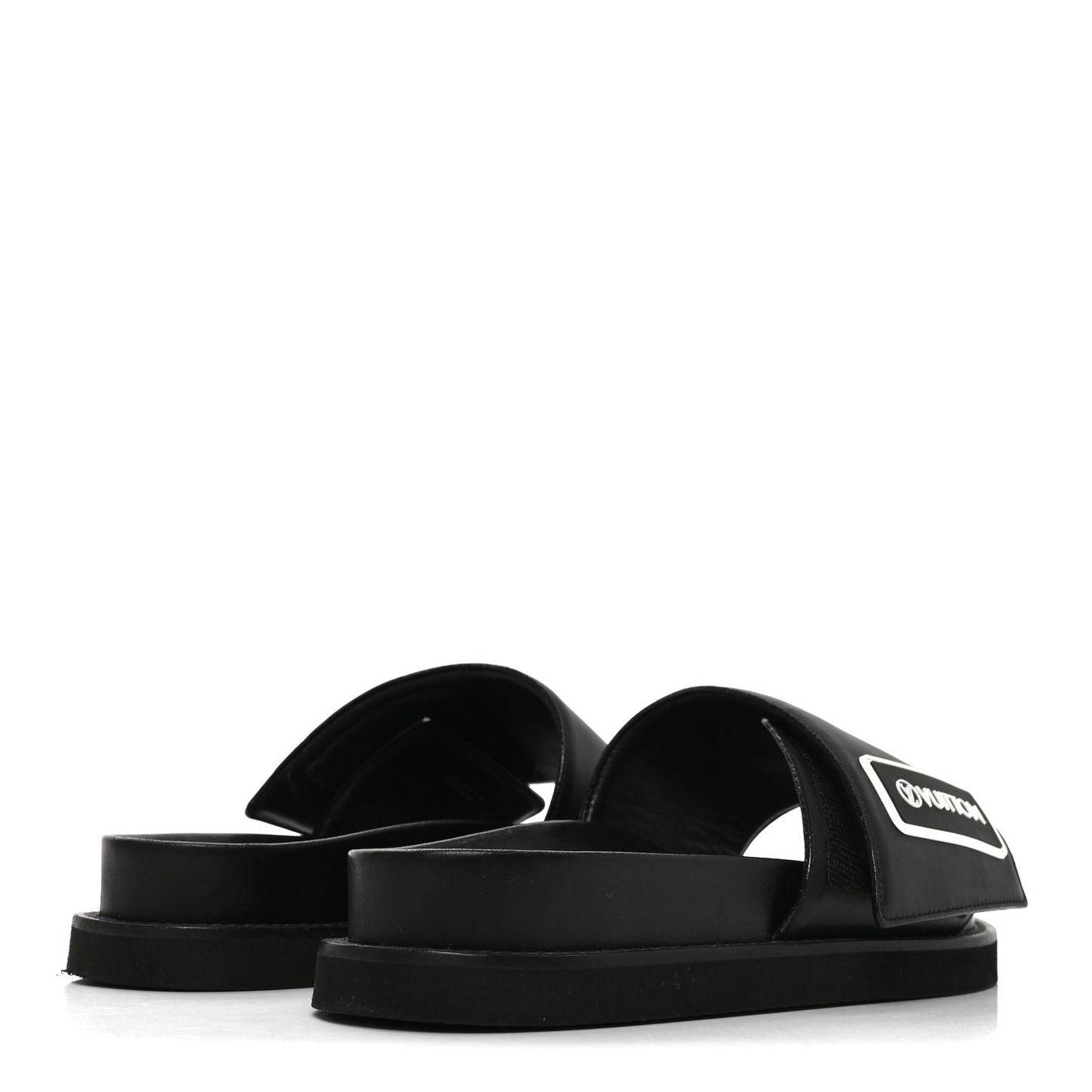 Calfskin Womens Pool Pillow Sunset Mules 40 Black