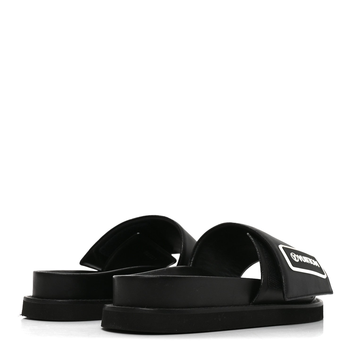 Louis Vuitton Calfskin Womens Pool Pillow Sunset Mules 40 Black 4 of 7