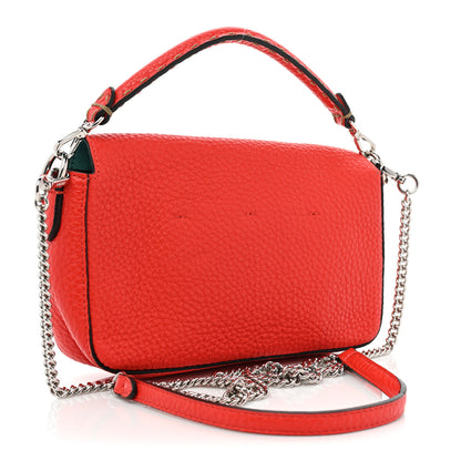 Fendi Cuoio Romano Mini Baguette Papavero 3 of 10