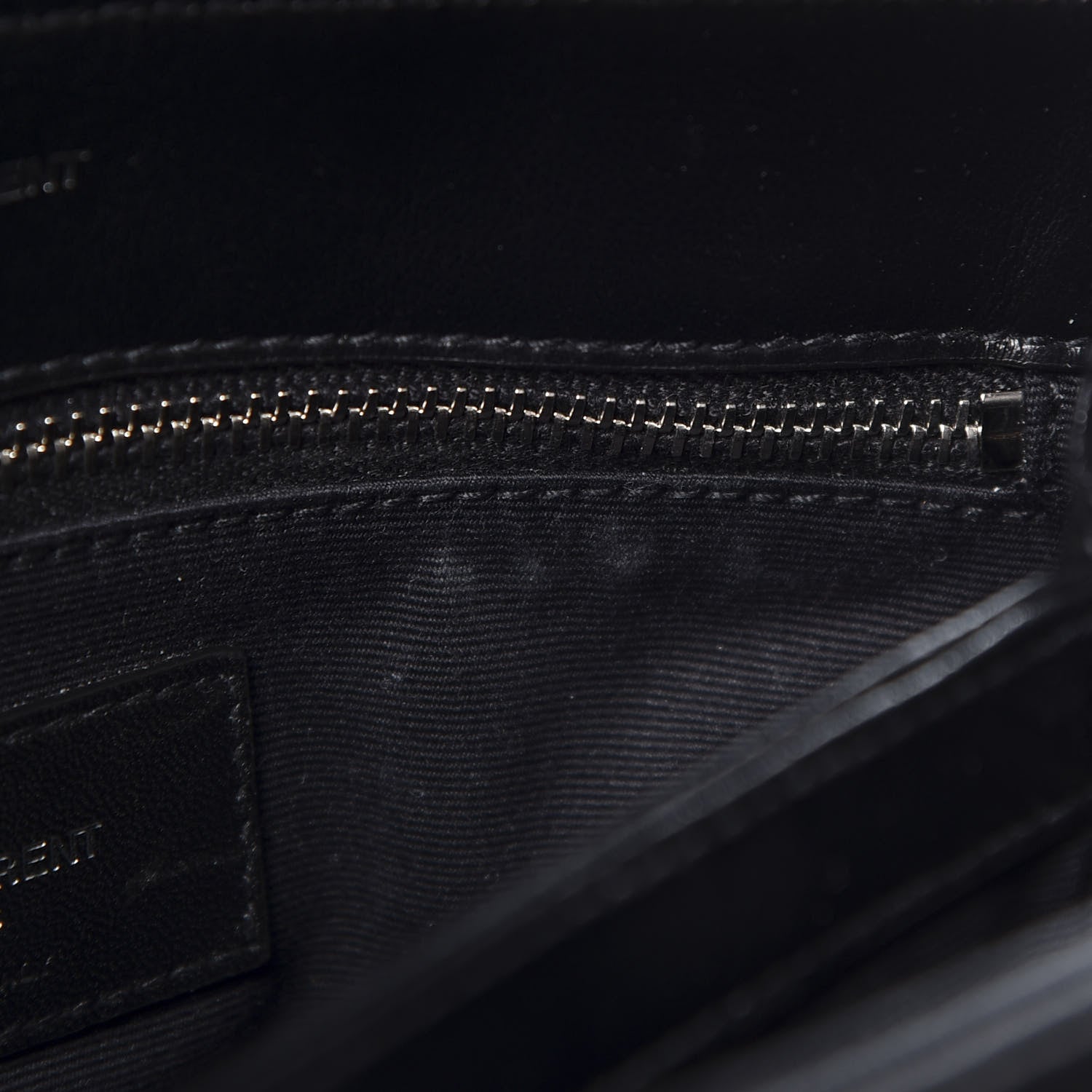 Saint Laurent Calfskin Y Quilted Monogram Toy Loulou Crossbody Bag Black 7 of 11