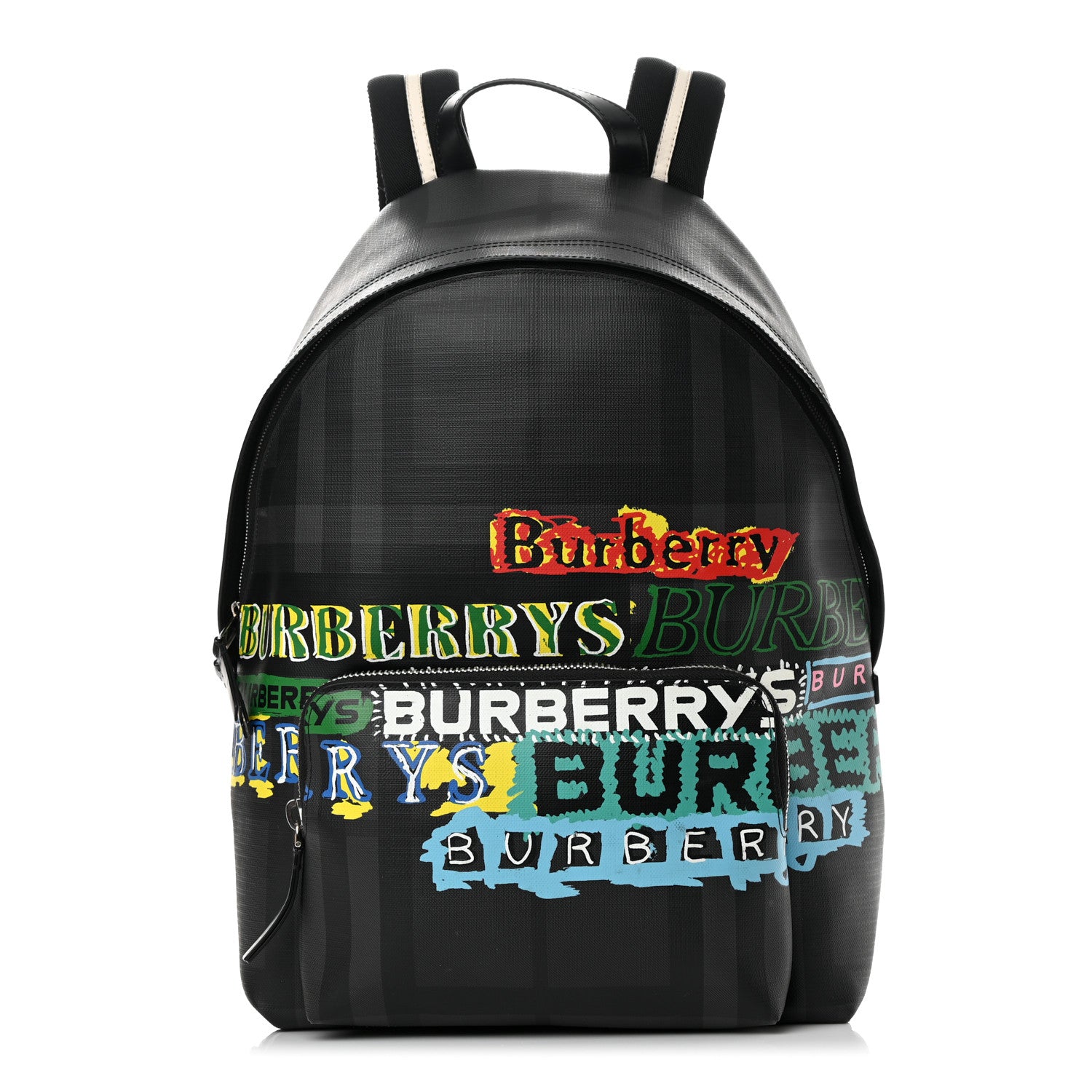 Burberry Canvas London Check Print Abbeydale Backpack Black 1 of 16