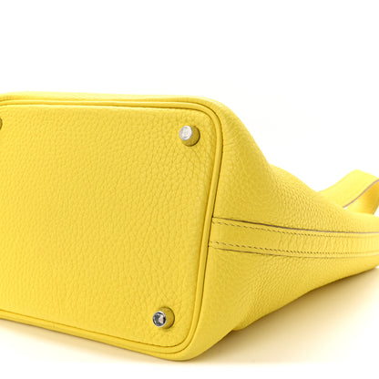 Hermes Taurillon Clemence Picotin Lock 18 PM Lime 9 of 9
