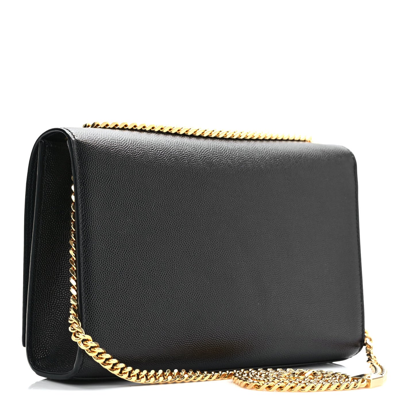 Grain De Poudre Medium Classic Monogram Kate Satchel Black
