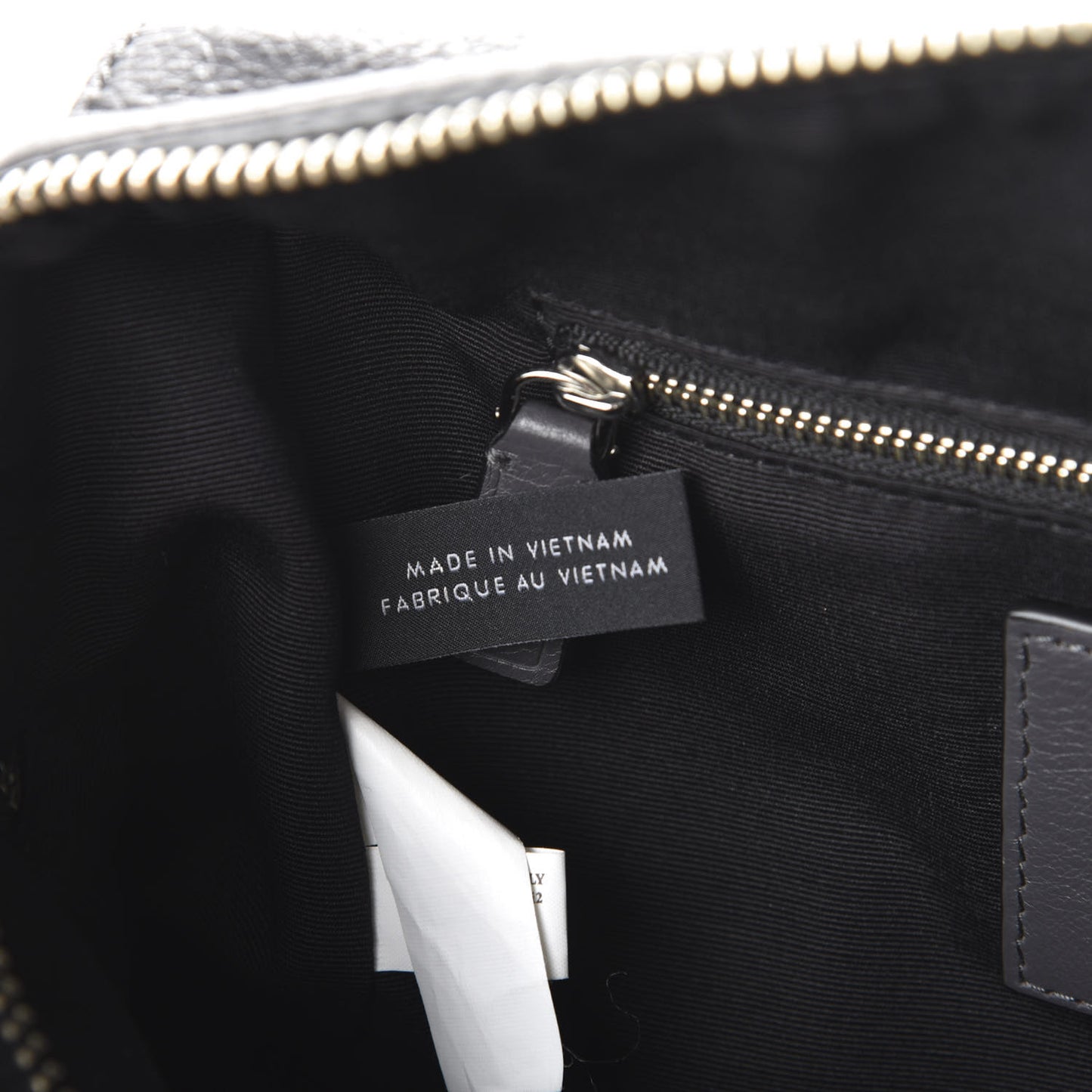 Calfskin Recruit Bauletto Satchel Tote Bag Grey