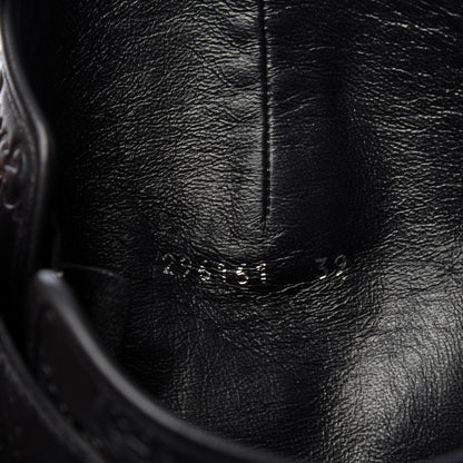Gucci Guccissima Calfskin Miro Soft Knee High Riding Boots 39 Black 8 of 9