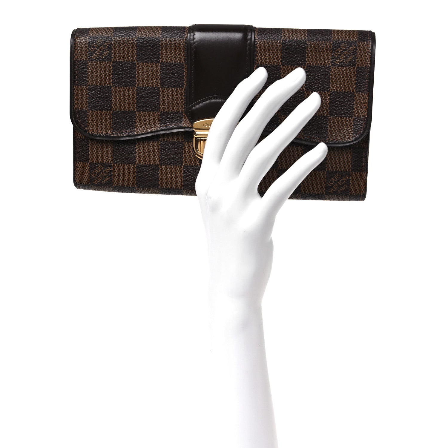 Louis Vuitton Damier Ebene Sistina Wallet 2 of 8
