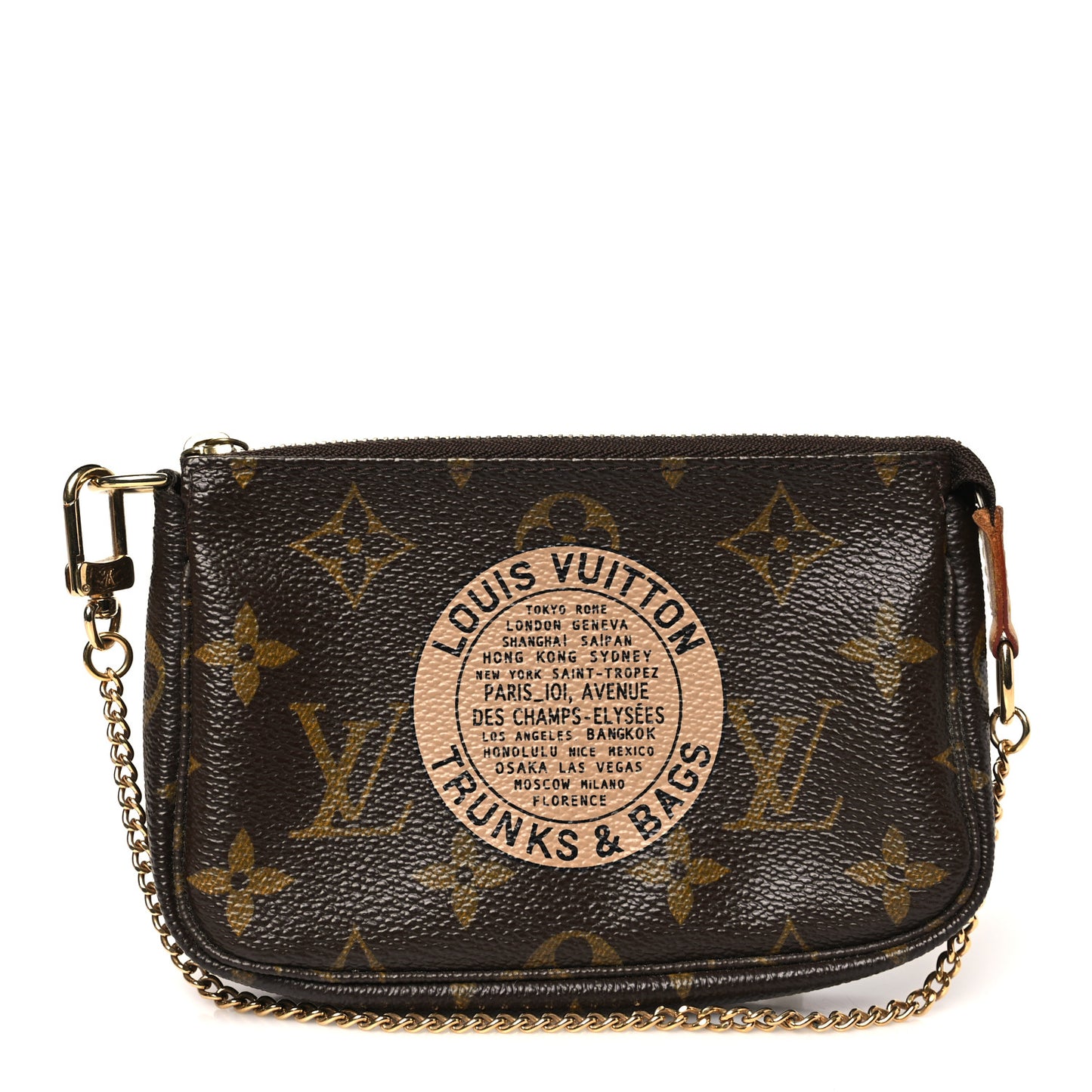 Monogram Complice Trunks and Bags Mini Pochette Accessories Beige