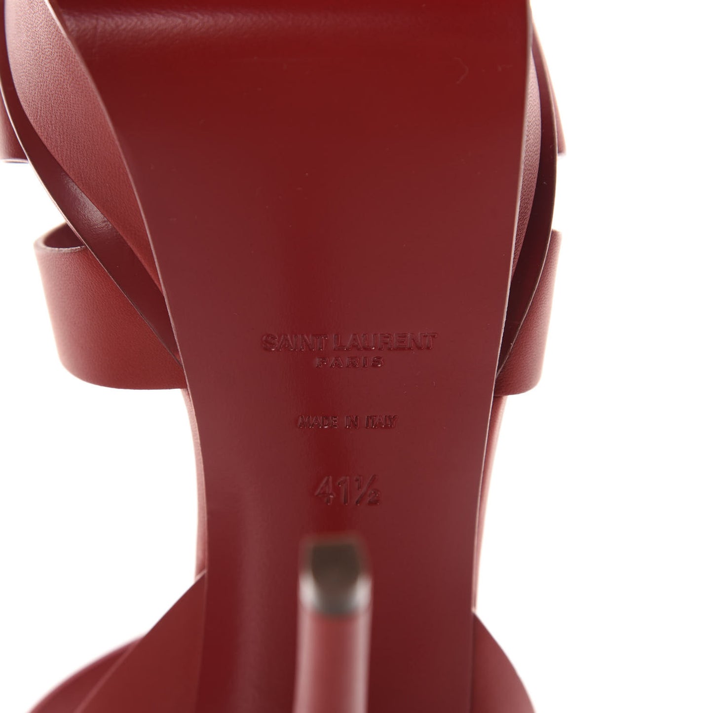 Calfskin Tribute 105 Platform Sandals 41.5 New Red