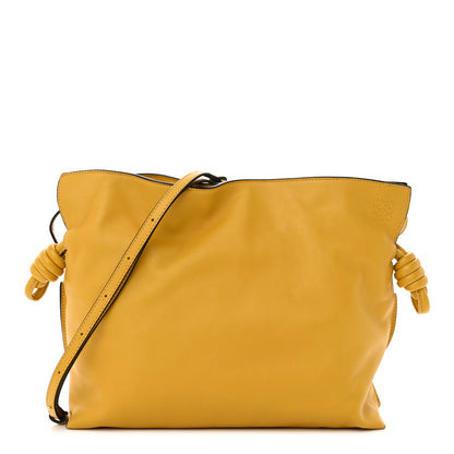 Loewe Calfskin Flamenco Knot Bag Mustard 1 of 10