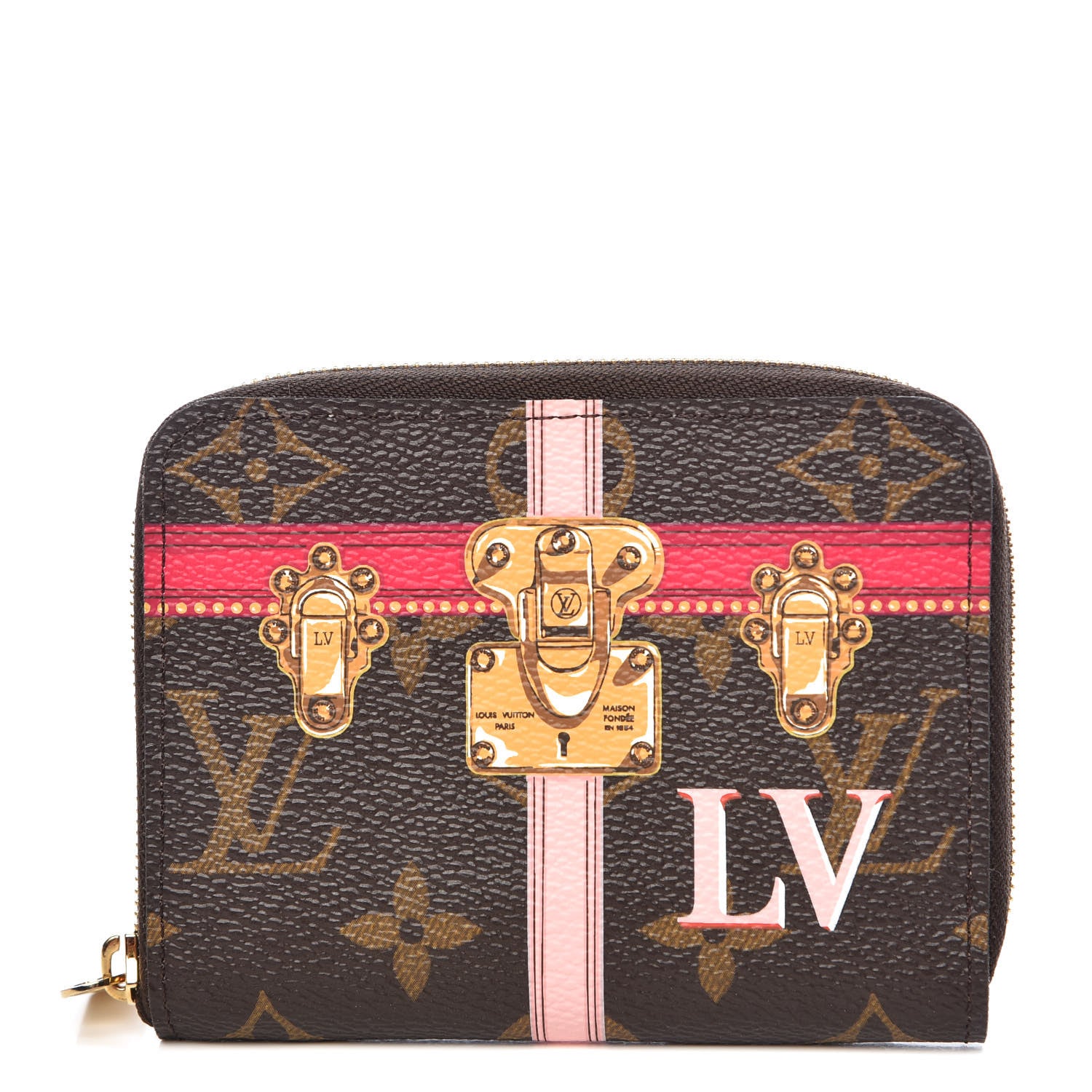 Louis Vuitton Monogram Summer Trunks Zippy Coin Purse 1 of 6