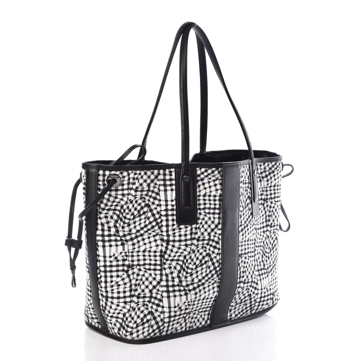 MCM Visetos Medium Liz Reversible Shopper Tote Black 5 of 13