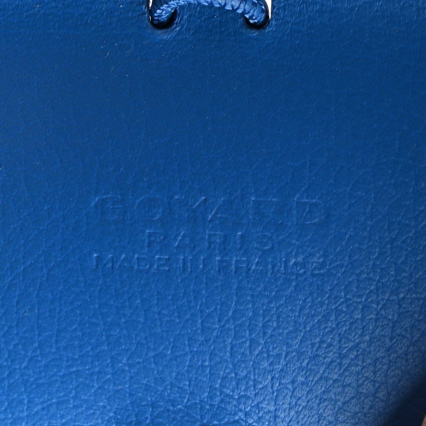 Calfskin Bag Clip Blue