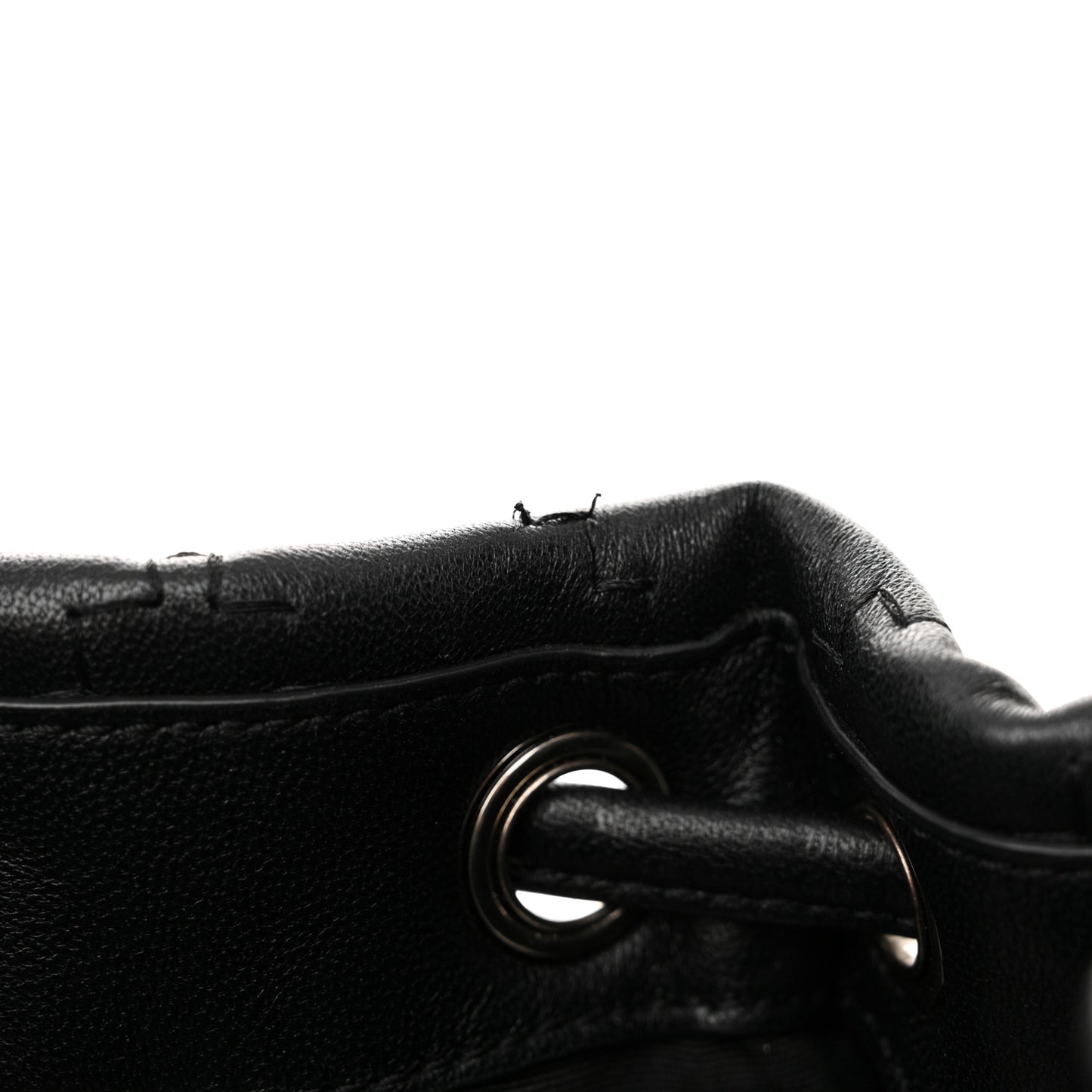 Calfskin Quilted The Bucket Bag Black