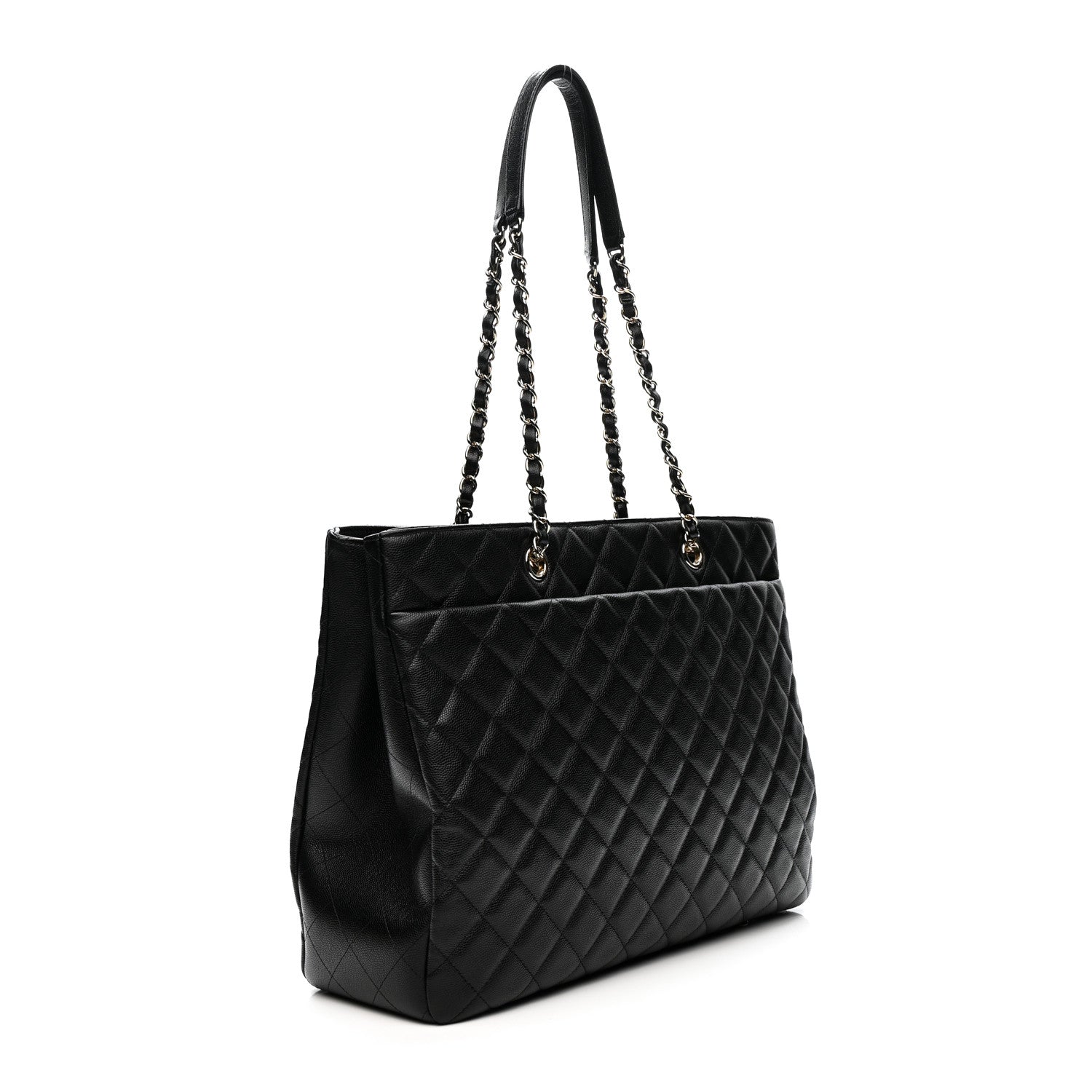 Chanel Caviar Quilted Large Shopping Tote Black 3 of 11