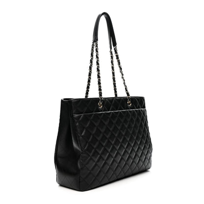Chanel Caviar Quilted Large Shopping Tote Black 3 of 11