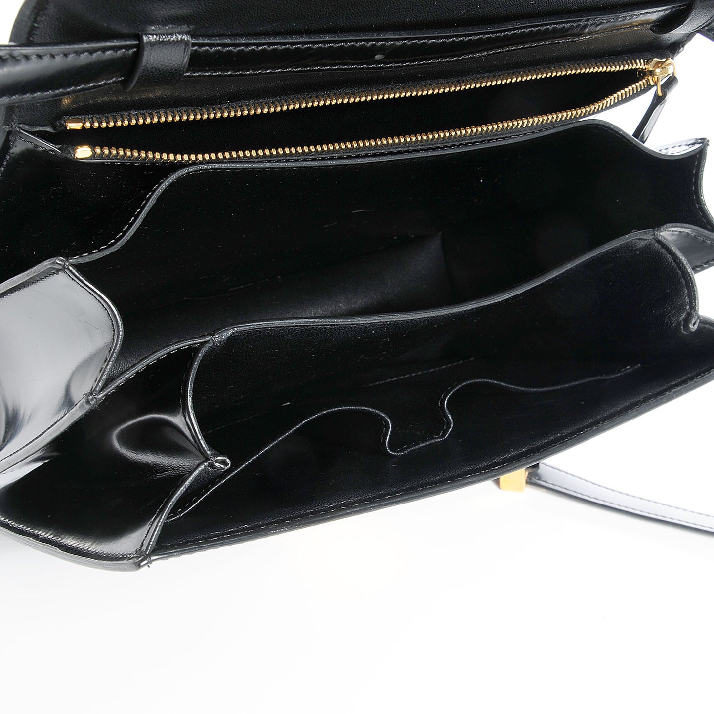 Spazzolato Medium Box Shoulder Bag Black