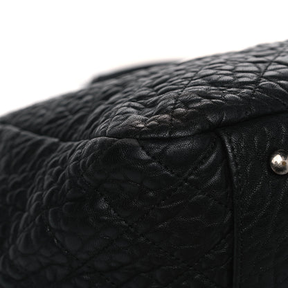Chanel Crumpled Lambskin Quilted Large Tote Black 10 of 18