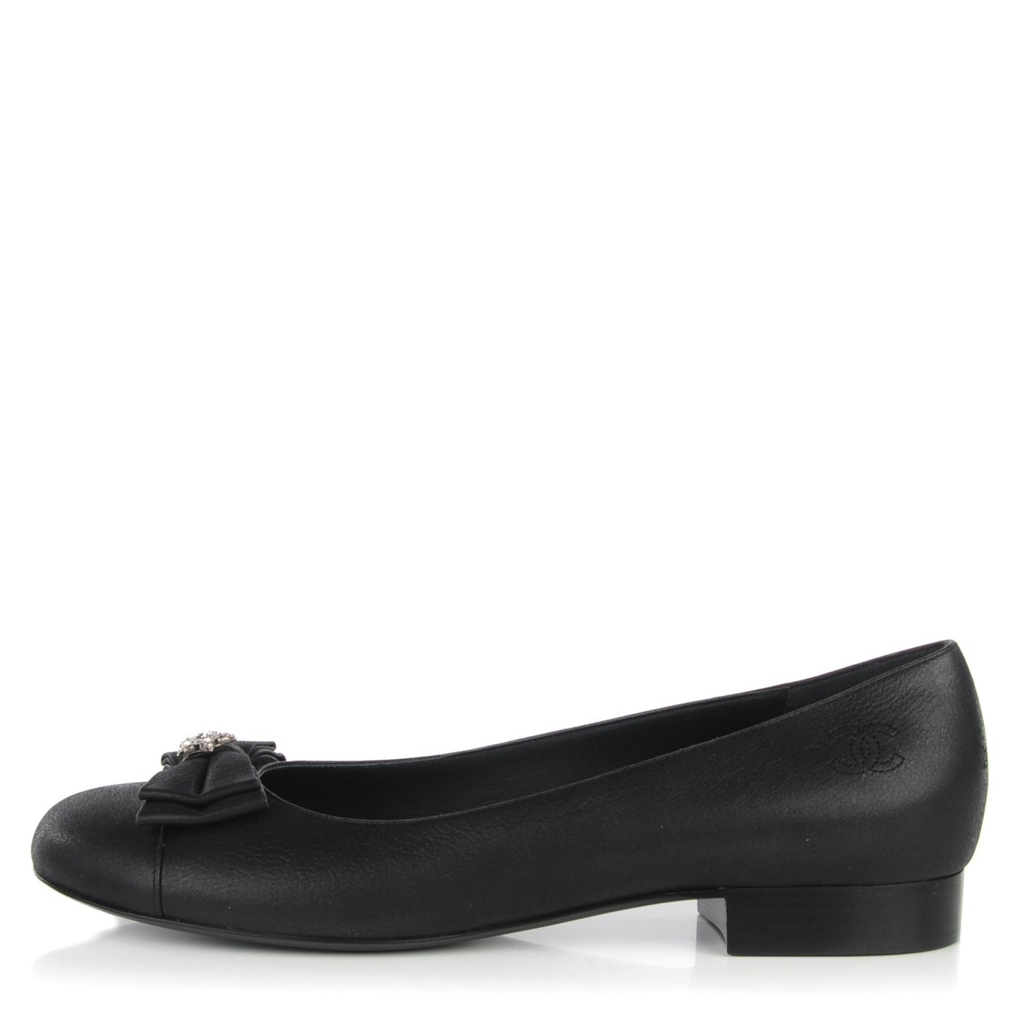 Buffalo Glitter Bow Ballerina Flats 39.5 Black