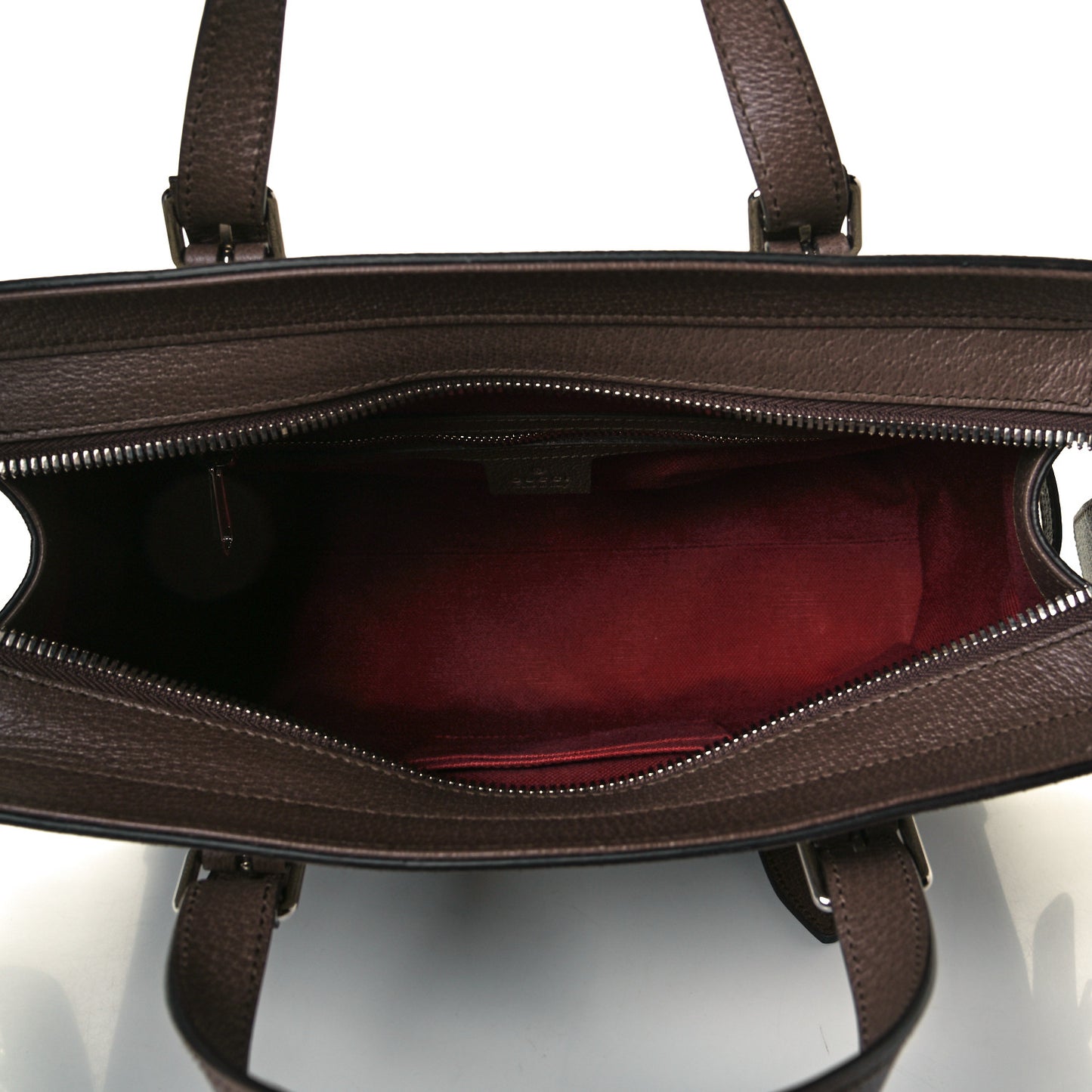 GG Supreme Monogram Textured Dollar Calfskin Small Detail Tote Beige Ebony New Acero