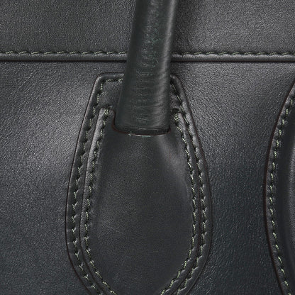 Celine Smooth Calfskin Mini Luggage Emerald 10 of 24