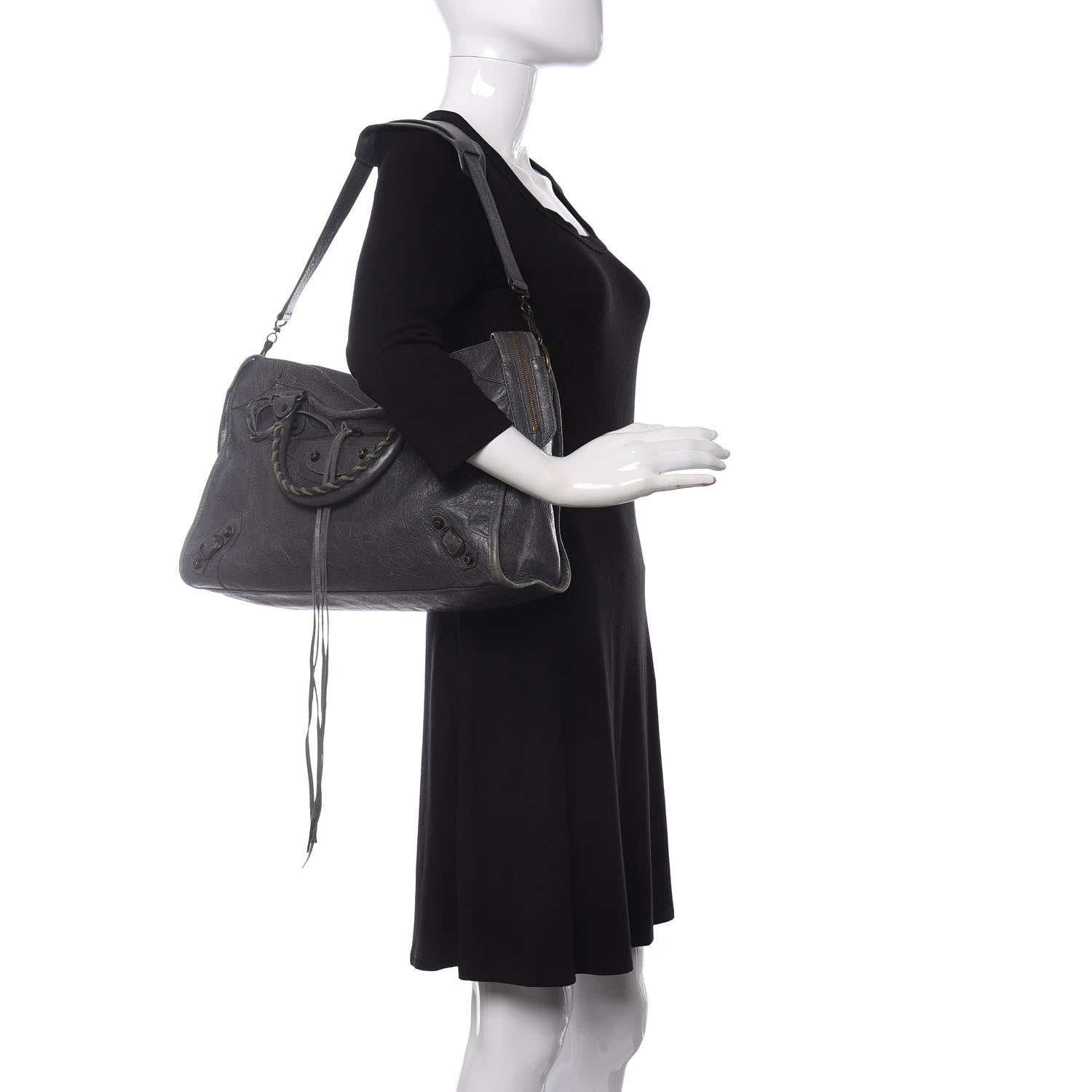 Balenciaga Agneau Classic Hardware City Gris Tarmac 2 of 11
