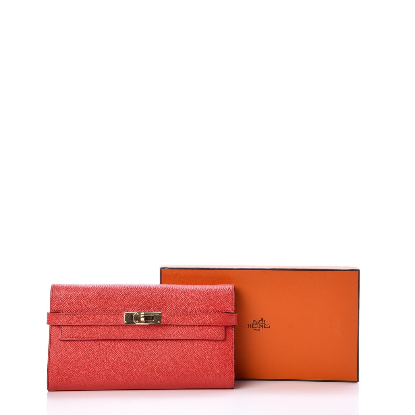 Epsom Kelly Longue Wallet Rose Jaipur