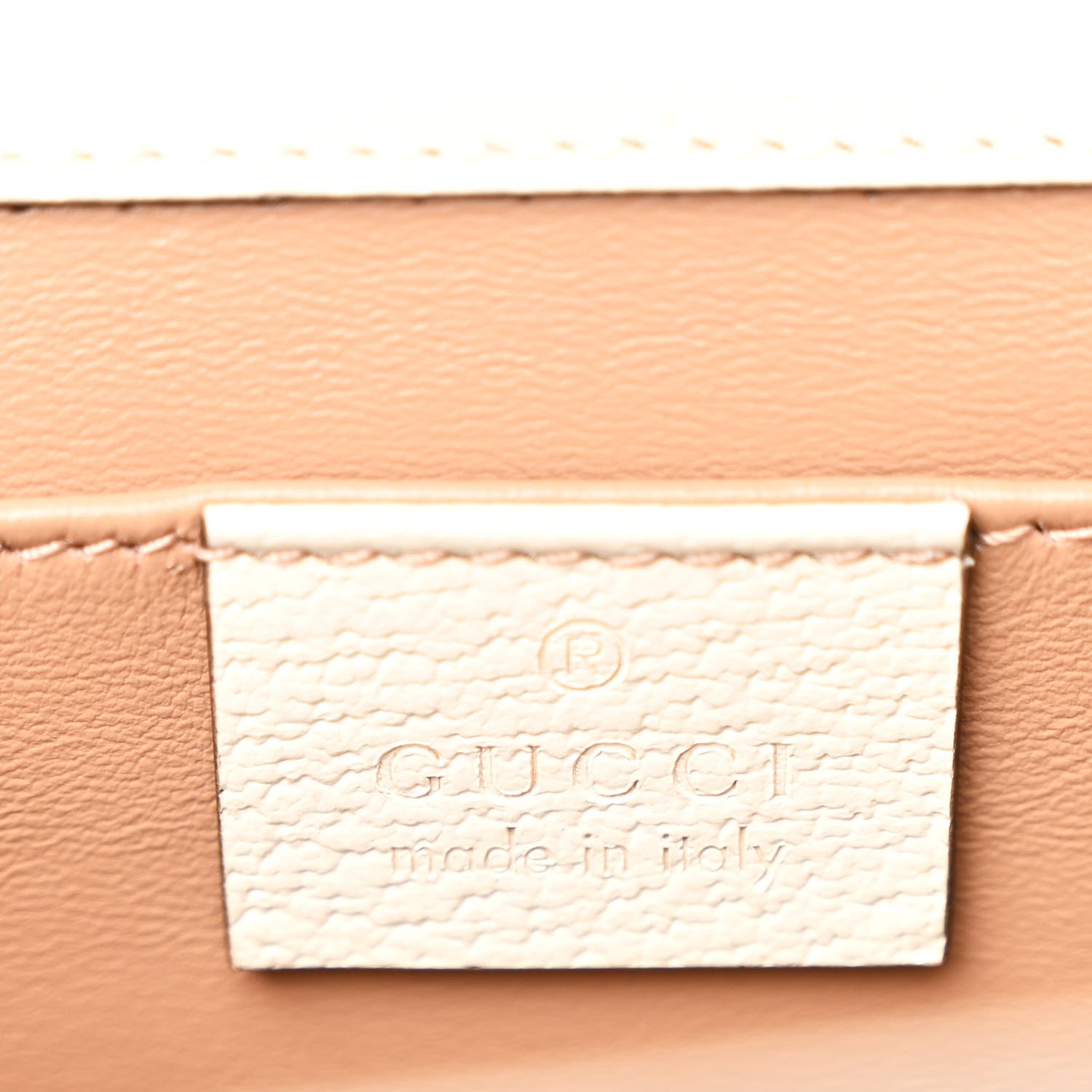 Gucci GG Supreme Monogram Berry Textured Dollar Calfskin Small Padlock Shoulder Bag Beige Ebony Light Copper Mystic White 6 of 11