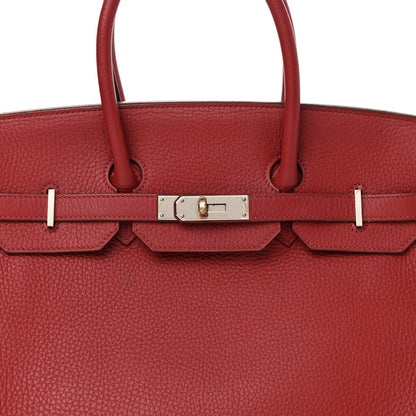 Hermes Togo Birkin 35 Rouge Garance 7 of 20