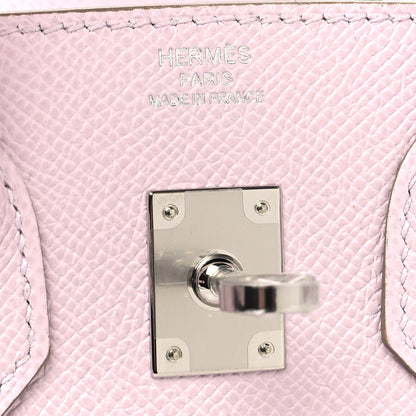 Hermes Epsom Birkin Sellier 25 Mauve Pale 6 of 15