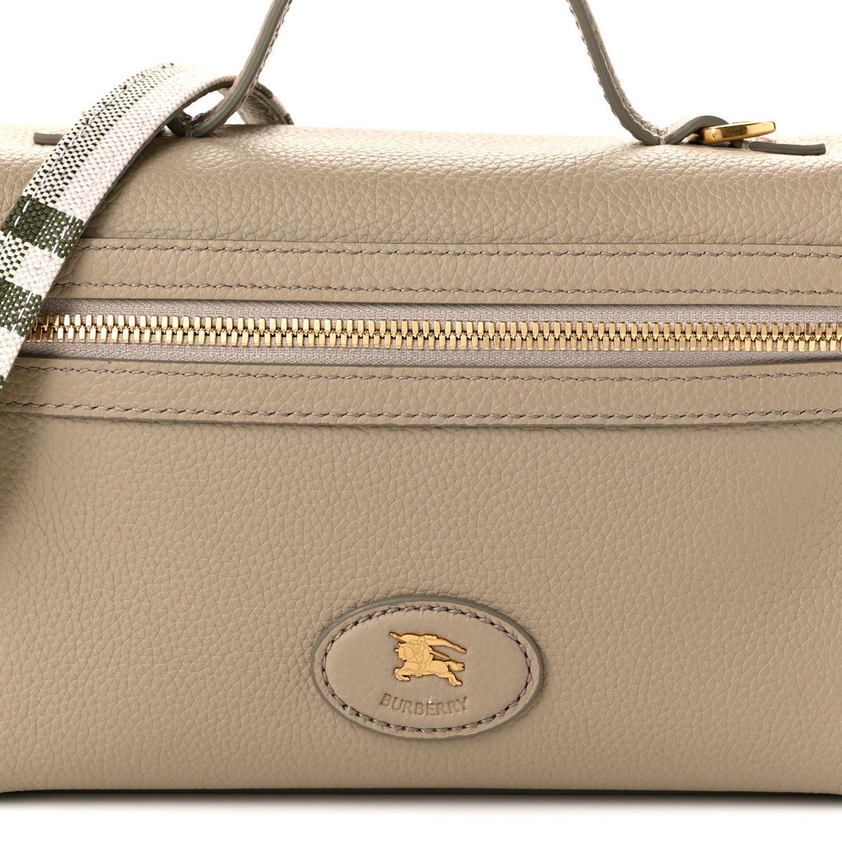 Grainy Calfskin Bloomsbury Vanity Bag Mushroom Beige Mallow Pink