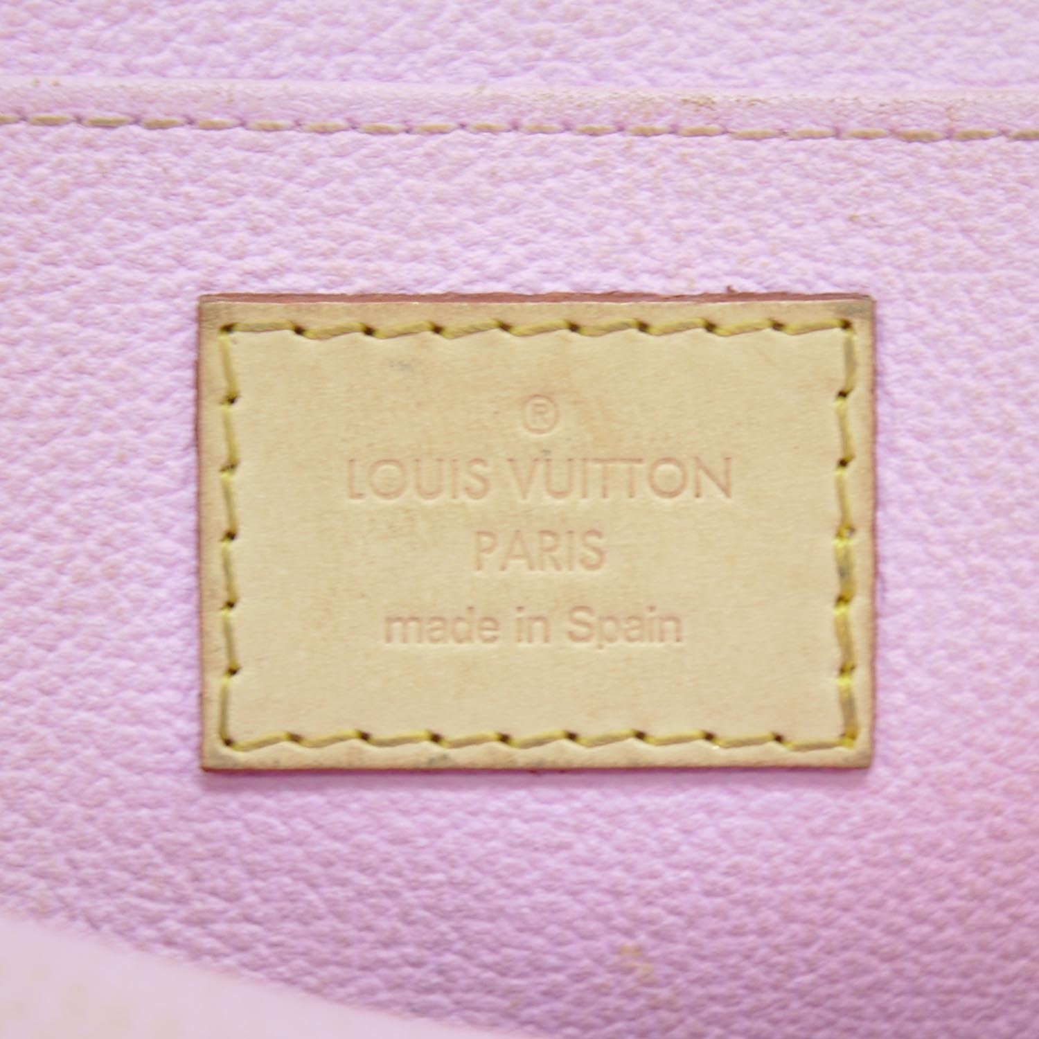 Louis Vuitton Monogram Multicolor Cosmetic Pouch White Litchi 6 of 7