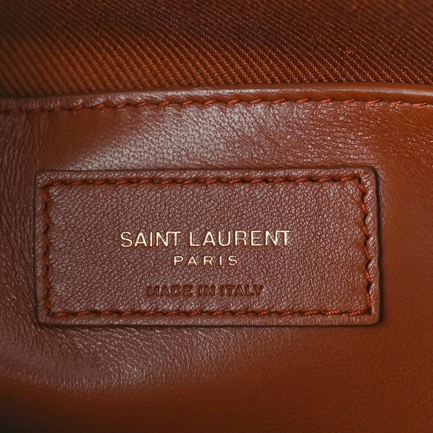 Saint Laurent Calfskin Monogram Medium Niki Chain Satchel Cognac 7 of 11