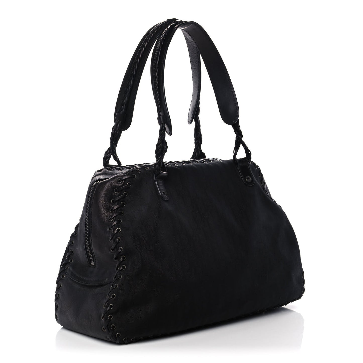 Monogram Ethnic Shoulder Bag Black