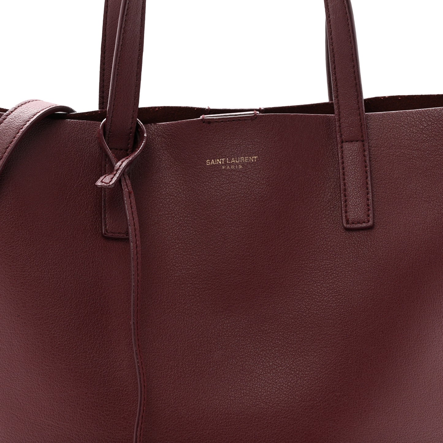 Calfskin Toy Shopping Tote Dark Red